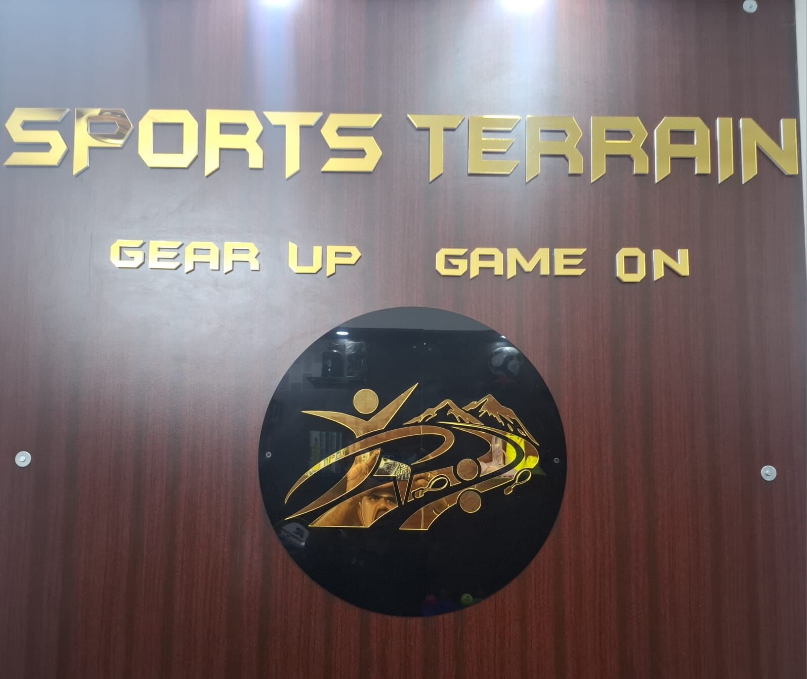 Sports Terrain branded store wall